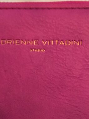 Adrienne Vittadini Studio Hot Pink Leather Wristlet